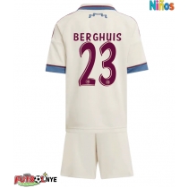 Camiseta Ajax Steven Berghuis #23 Tercera Equipación para niños 2025-26 manga corta (+ pantalones cortos)